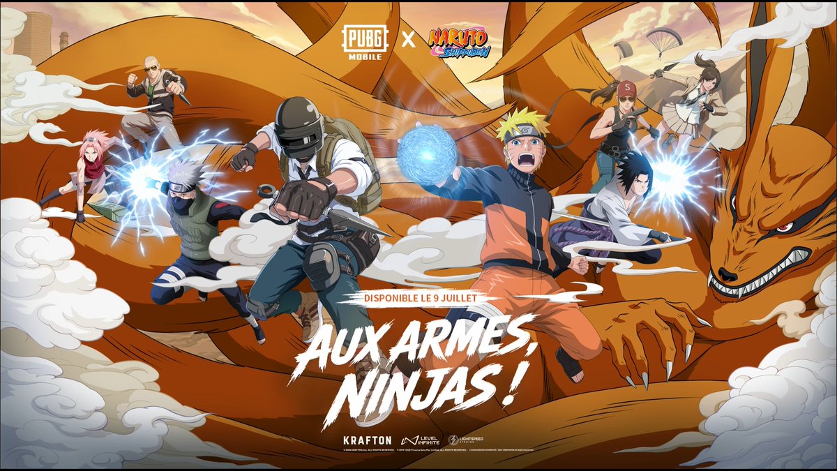 PUBG MOBILE 4.5「火影忍者」主题版本更新